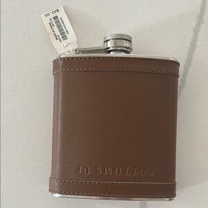 J. Crew Brown Leather Flask
